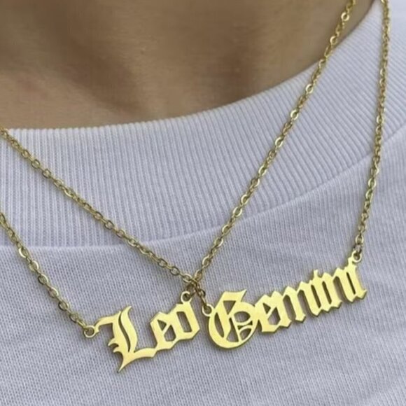 Astrological Astrology Taurus Sign Pendant Necklace Gold Plated Stainless Steel - Picture 3 of 9